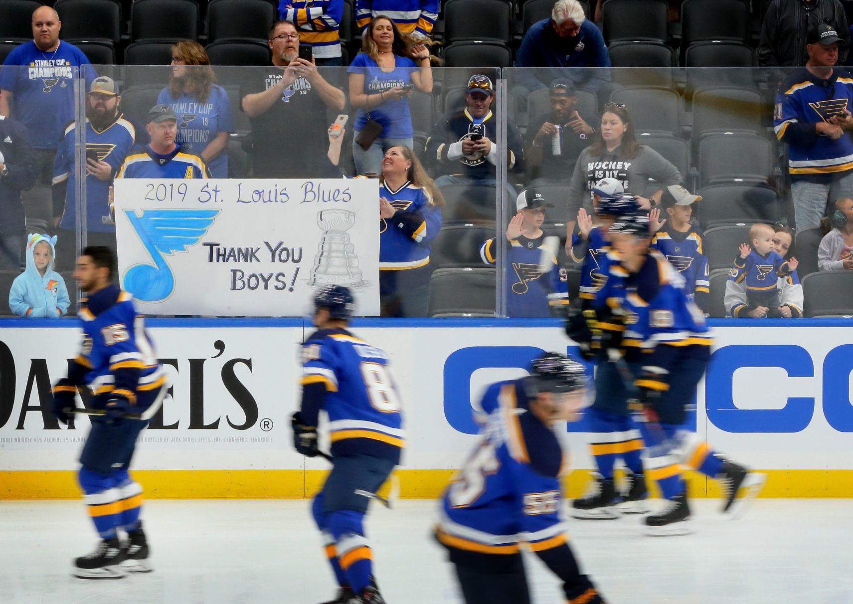 Columbus Blue Jackets vs the St. Louis Blues, pre-season